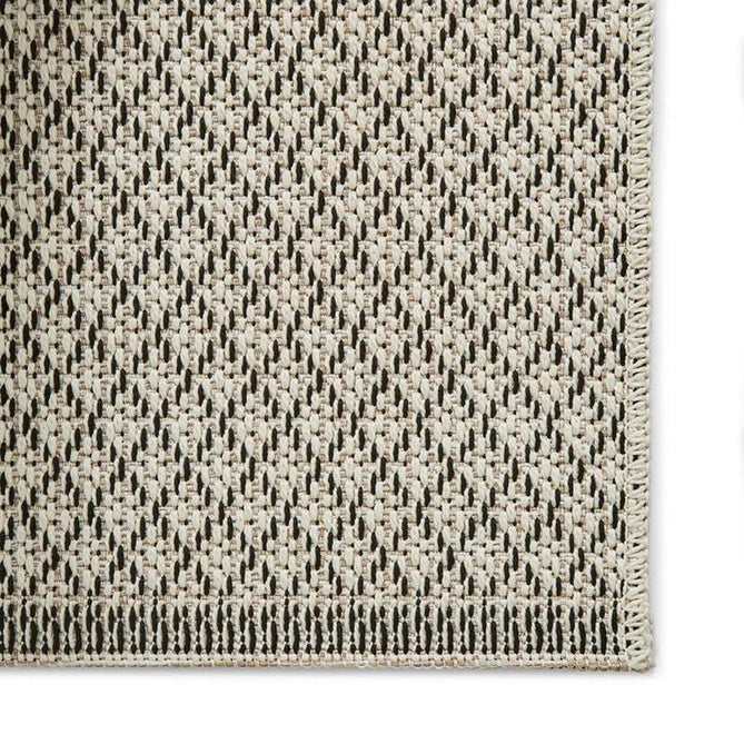 Stitch 9682 Durable Stain-Resistant Weatherproof Flatweave In-Outdoor Beige/Black Rug-Think Rugs-Rug Love - The Most Loved Rug Store
