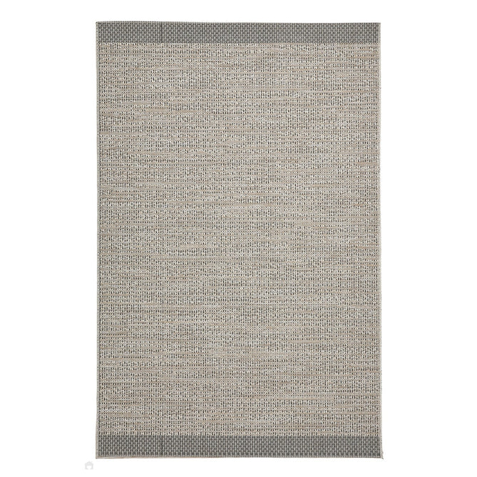 Stitch 9682 Durable Stain-Resistant Weatherproof Flatweave In-Outdoor Beige/Black Rug-Think Rugs-Rug Love - The Most Loved Rug Store