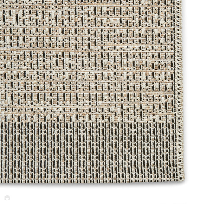 Stitch 9682 Durable Stain-Resistant Weatherproof Flatweave In-Outdoor Beige/Black Rug-Think Rugs-Rug Love - The Most Loved Rug Store