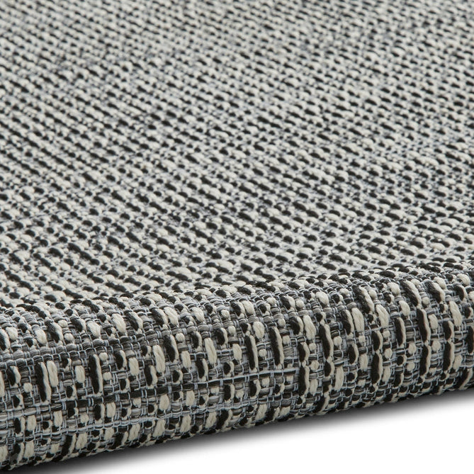 Stitch 9682 Durable Stain-Resistant Weatherproof Flatweave In-Outdoor Silver/Black Rug-Think Rugs-Rug Love - The Most Loved Rug Store