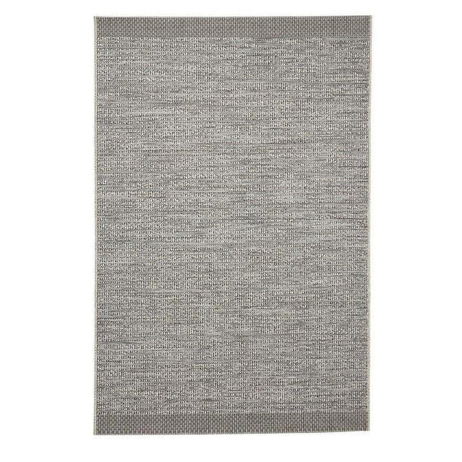 Stitch 9682 Durable Stain-Resistant Weatherproof Flatweave In-Outdoor Silver/Black Rug-Think Rugs-Rug Love - The Most Loved Rug Store