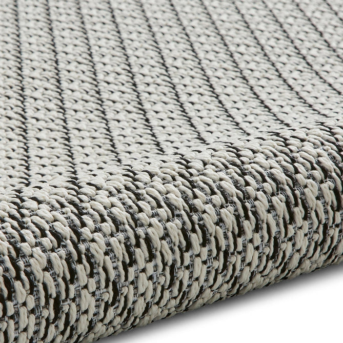 Stitch 9683 Durable Stain-Resistant Weatherproof Flatweave In-Outdoor Ivory/Black Rug-Think Rugs-Rug Love - The Most Loved Rug Store