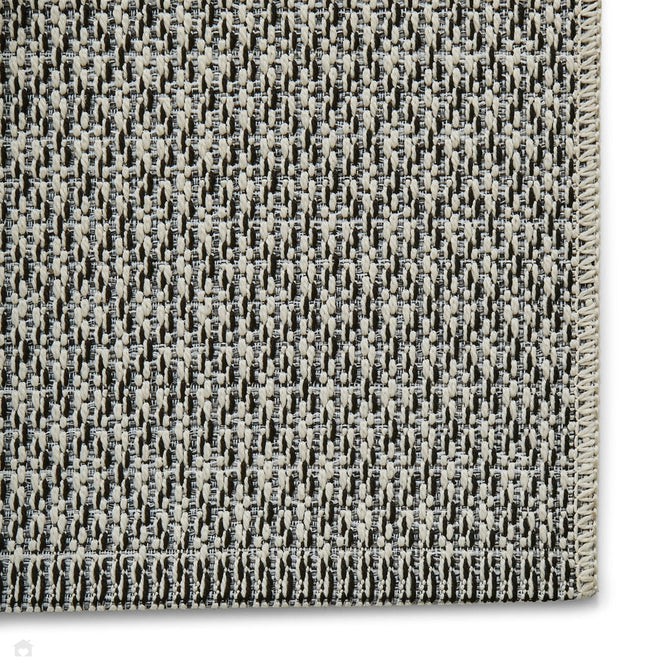 Stitch 9683 Durable Stain-Resistant Weatherproof Flatweave In-Outdoor Ivory/Black Rug-Think Rugs-Rug Love - The Most Loved Rug Store