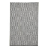 Stitch 9683 Durable Stain-Resistant Weatherproof Flatweave In-Outdoor Ivory/Black Rug