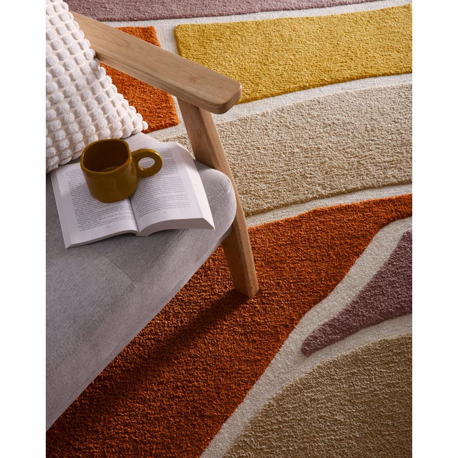 Strata Terracotta/Ochre/Taupe/Beige/Ivory Rug-Origins-Rug Love - The Most Loved Rug Store