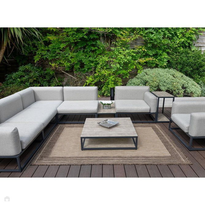 Sumac SUM102 Modern Plain Border Durable Stain-Resistant Weatherproof Flatweave In-Outdoor Beige/Brown Rug-Concept Looms-Rug Love - The Most Loved Rug Store
