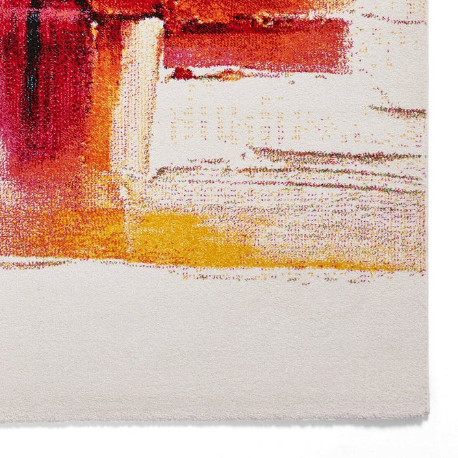 Sunrise 20752 Modern Abstract Brush Strokes Carved Textured Soft Durable Easy-Care Polypropylene Short-Pile Multicolour Rug-Think Rugs-Rug Love - The Most Loved Rug Store
