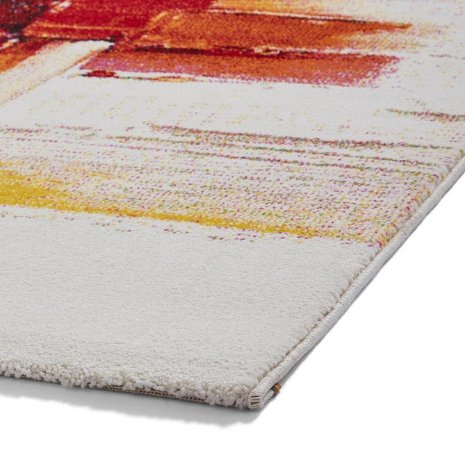 Sunrise 20752 Modern Abstract Brush Strokes Carved Textured Soft Durable Easy-Care Polypropylene Short-Pile Multicolour Rug-Think Rugs-Rug Love - The Most Loved Rug Store