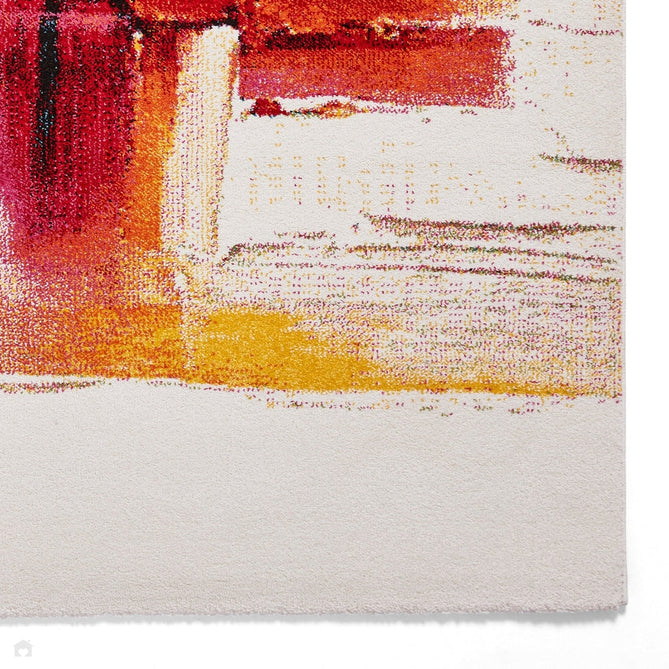 Sunrise 20752 Modern Abstract Brush Strokes Carved Textured Soft Durable Easy-Care Polypropylene Short-Pile Multicolour Rug-Think Rugs-Rug Love - The Most Loved Rug Store