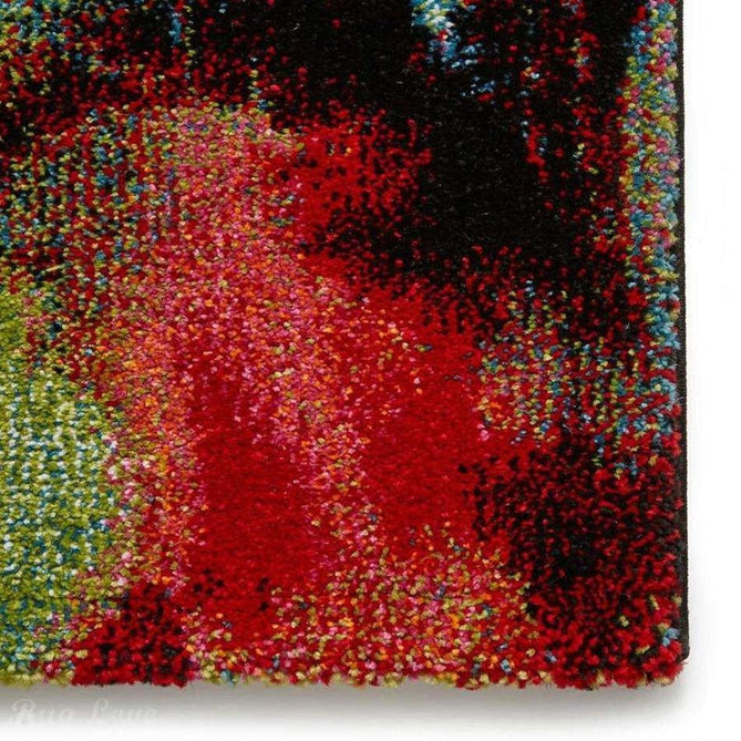 Sunrise 20754 Modern Abstract Dawns Embrace Carved Textured Soft Durable Easy-Care Polypropylene Short-Pile Multicolour/Green/Red/Yellow/Orange/Blue Rug-Think Rugs-Rug Love - The Most Loved Rug Store