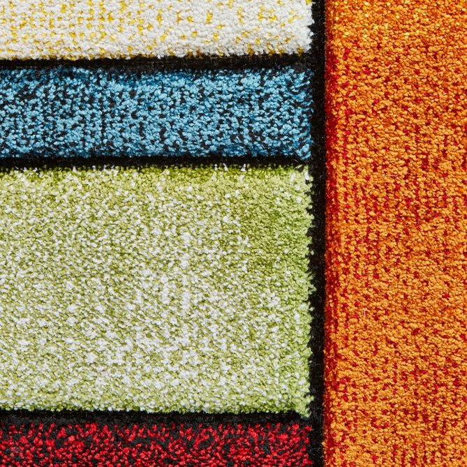 Sunrise 21821 Modern Geometric Abstract Carved Textured Soft Durable Easy-Care Polypropylene Short-Pile Multicolour Rug-Think Rugs-Rug Love - The Most Loved Rug Store
