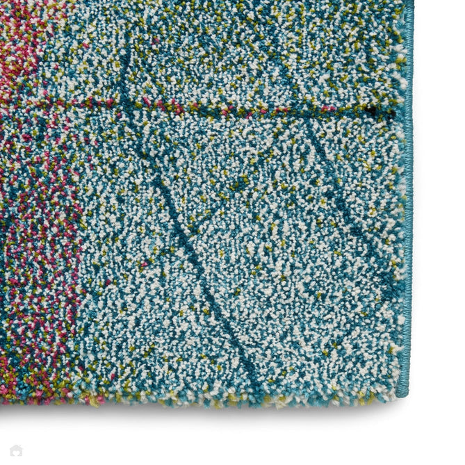 Sunrise 22368 Modern Abstract Floral Verdant Carved Textured Soft Durable Easy-Care Polypropylene Short-Pile Multicolour Rug-Think Rugs-Rug Love - The Most Loved Rug Store
