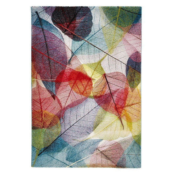 Sunrise 22368 Modern Abstract Floral Verdant Carved Textured Soft Durable Easy-Care Polypropylene Short-Pile Multicolour Rug-Think Rugs-Rug Love - The Most Loved Rug Store