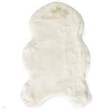 Super Teddy Super Soft Plush Hi Pile Silky Faux Fur Polyester Shaggy Sheepskin Ivory Rug