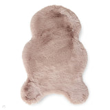 Super Teddy Super Soft Plush Hi Pile Silky Faux Fur Polyester Shaggy Sheepskin Rose Rug