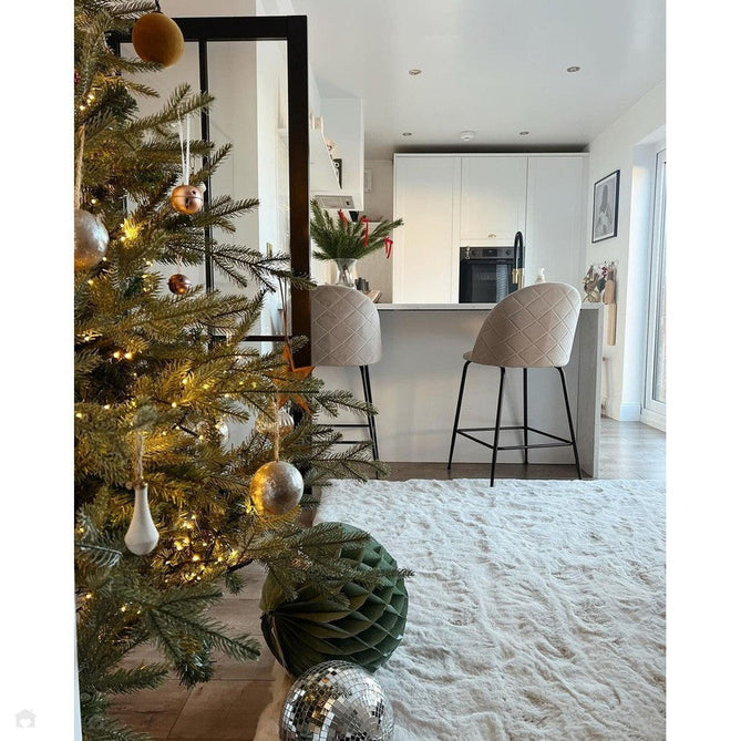 Super Teddy Super Soft Plush Hi Pile Silky Faux Fur Shaggy Beige Rug-Think Rugs-Rug Love - The Most Loved Rug Store
