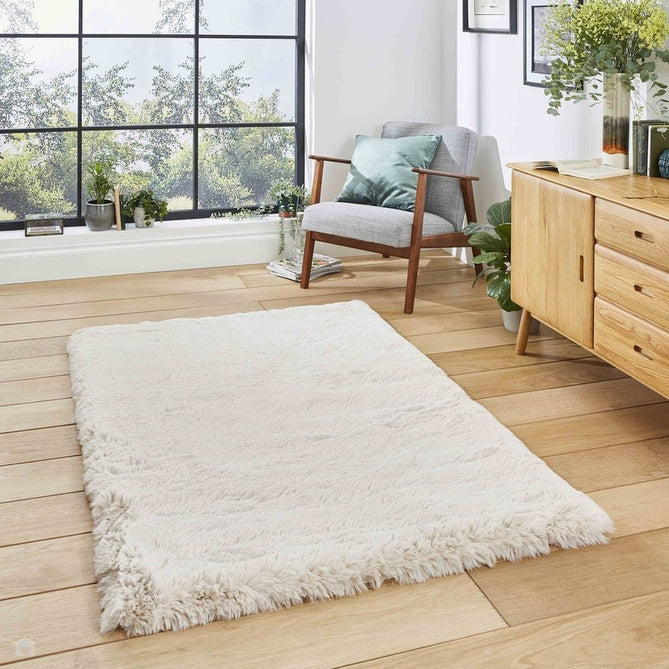 Super Teddy Super Soft Plush Hi Pile Silky Faux Fur Shaggy Beige Rug-Think Rugs-Rug Love - The Most Loved Rug Store