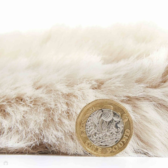 Super Teddy Super Soft Plush Hi Pile Silky Faux Fur Shaggy Beige Rug-Think Rugs-Rug Love - The Most Loved Rug Store