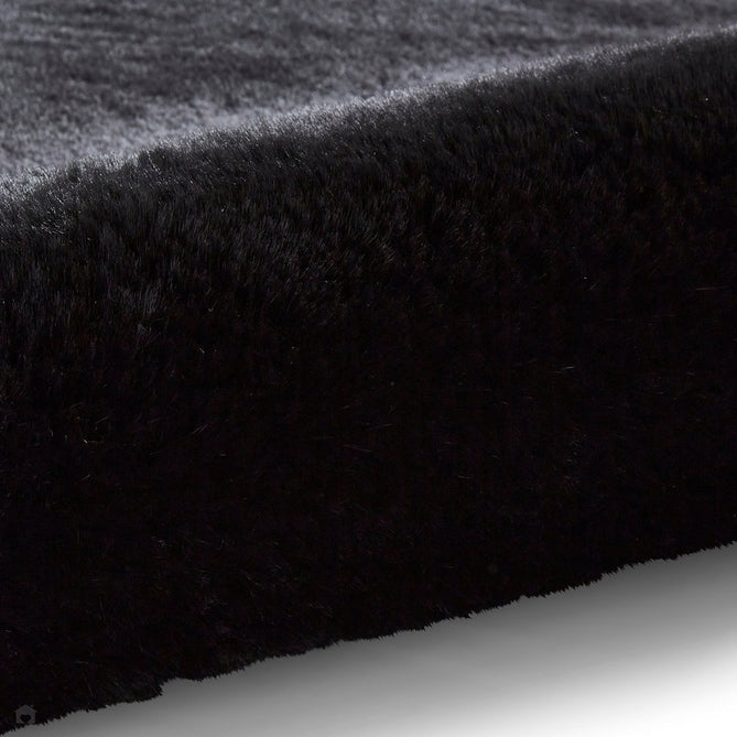 Super Teddy Super Soft Plush Hi Pile Silky Faux Fur Shaggy Black Rug-Think Rugs-Rug Love - The Most Loved Rug Store