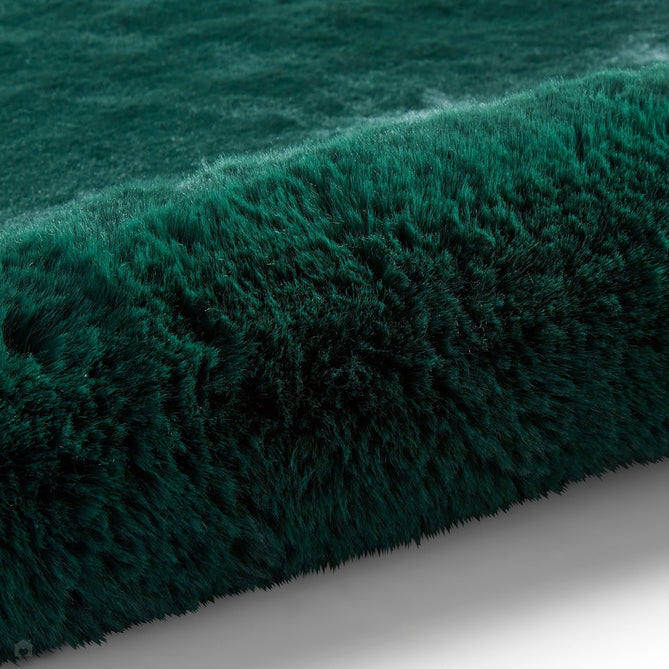 Super Teddy Super Soft Plush Hi Pile Silky Faux Fur Shaggy Jewel Green Rug-Think Rugs-Rug Love - The Most Loved Rug Store