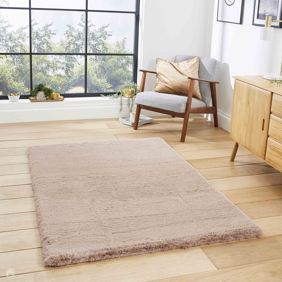 Super Teddy Faux Fur Mink Rug 080 x 150 cm Lowest Price £89.00 | Rug Love