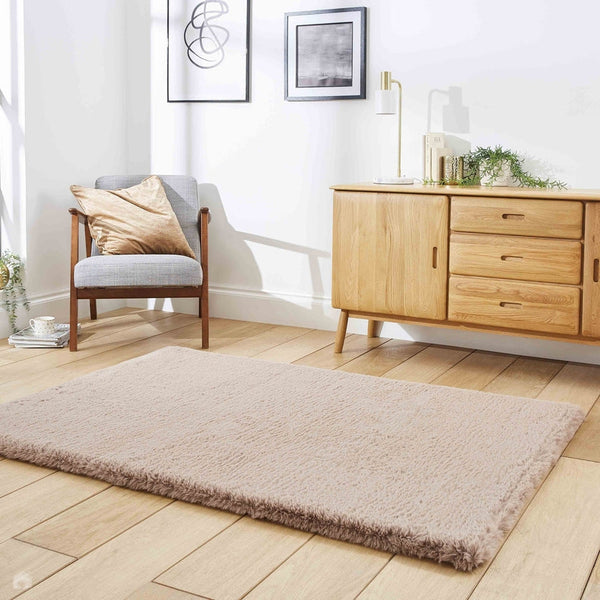 Super Teddy Faux Fur Mink Rug 080 x 150 cm Lowest Price £89.00 | Rug Love