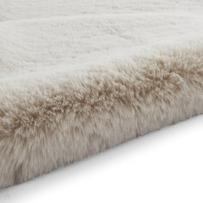 Super Teddy Super Soft Plush Hi Pile Silky Faux Fur Shaggy Sheepskin Beige Double/Runner-Think Rugs-Rug Love - The Most Loved Rug Store
