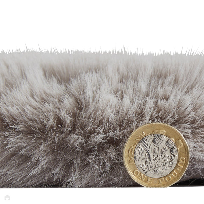Super Teddy Super Soft Plush Hi Pile Silky Faux Fur Shaggy Sheepskin Silver Double/Runner-Think Rugs-Rug Love - The Most Loved Rug Store