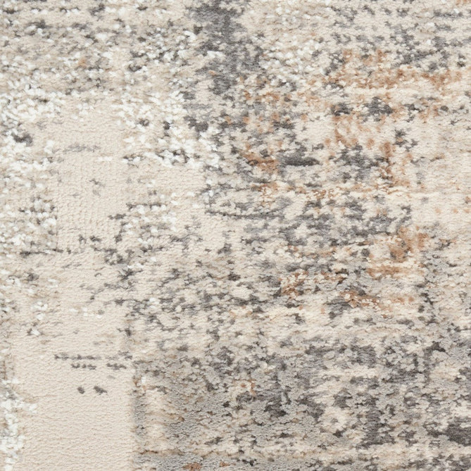 Sustainable Trends SUT04 Modern Abstract Distressed Hi Low Textured Soft Recycled Polyester Low Profile Durable Short Pile Beige/Grey/Cream/Rust Rug-Nourison-Rug Love - The Most Loved Rug Store