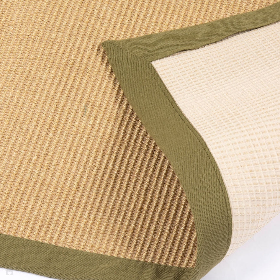 On Sale Swinton Sisal Jute Border Natural/Green Runner Lowest Price £79