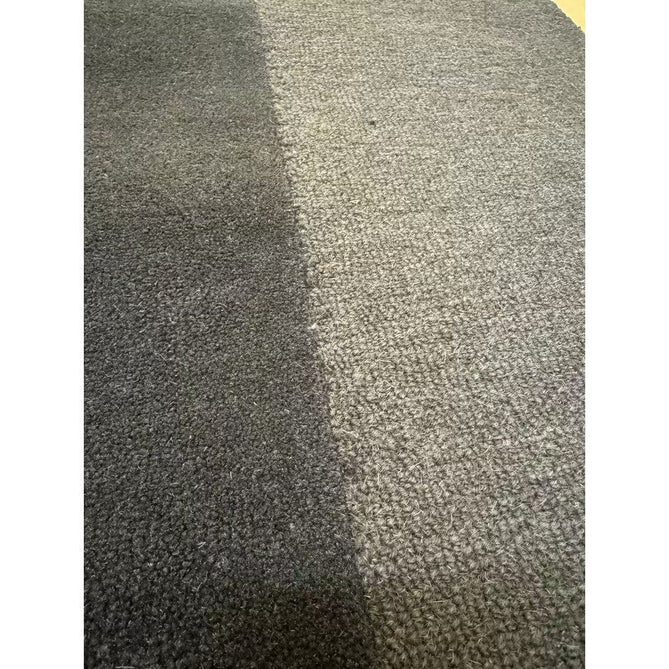 Tate Modern Plain Geometric Tonal Texture Metallic Shimmer Hand-Carved High-Density Wool&Viscose Charcoal Grey Rug-Asiatic Carpets-Rug Love - The Most Loved Rug Store