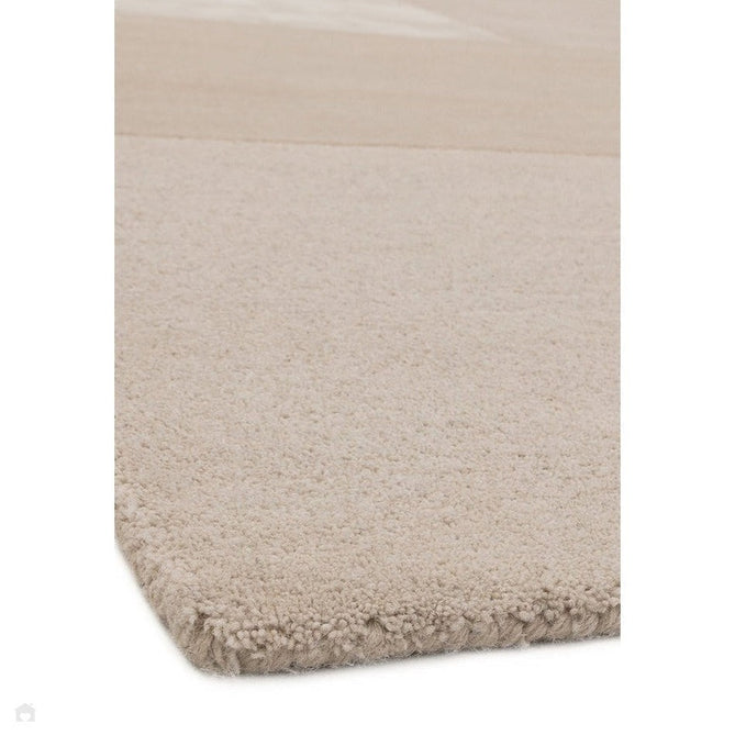 Tate Modern Plain Geometric Tonal Texture Metallic Shimmer Hand-Carved High-Density Wool&Viscose Ivory Rug-Asiatic Carpets-Rug Love - The Most Loved Rug Store