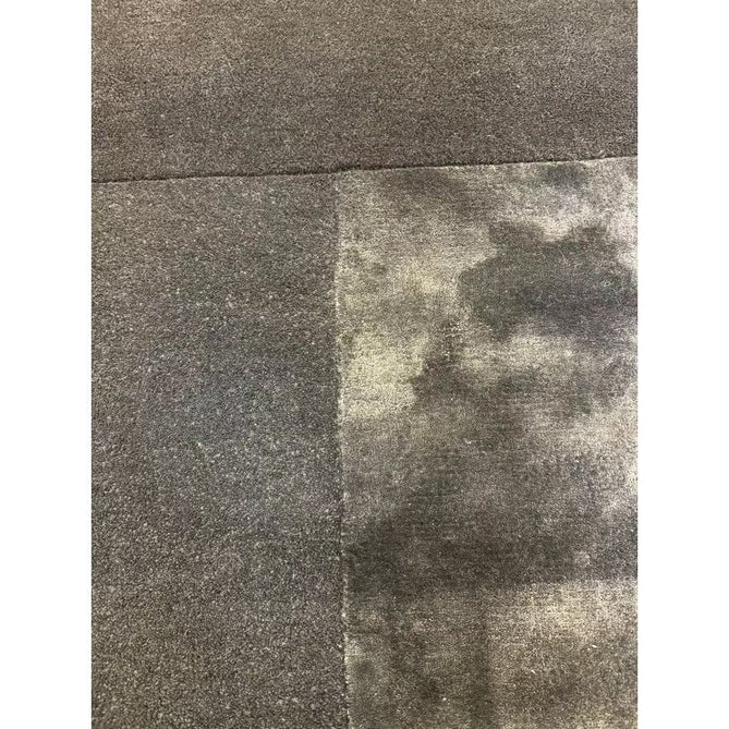 Tate Modern Plain Geometric Tonal Textures Hand-Carved High-Density Wool&Viscose Charcoal Grey Rug-Asiatic Carpets-Rug Love - The Most Loved Rug Store