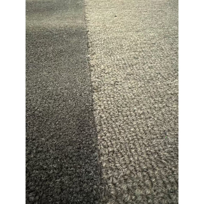 Tate Modern Plain Geometric Tonal Textures Hand-Carved High-Density Wool&Viscose Charcoal Grey Rug-Asiatic Carpets-Rug Love - The Most Loved Rug Store