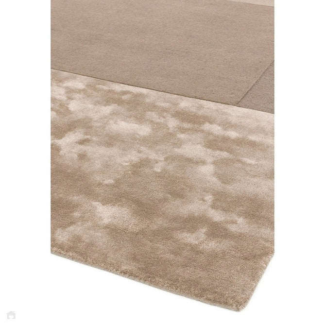 Tate Modern Plain Geometric Tonal Textures Hand-Carved High-Density Wool&Viscose Sand Rug-Asiatic Carpets-Rug Love - The Most Loved Rug Store