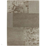 Tate Modern Plain Geometric Tonal Textures Hand-Carved High-Density Wool&Viscose Smoke Rug