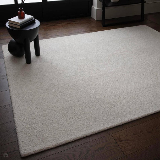 Theodore Modern Plain Subtle Chevron Hand-Woven Textured Wool Loop Pile Ivory Rug-Asiatic Carpets-Rug Love - The Most Loved Rug Store