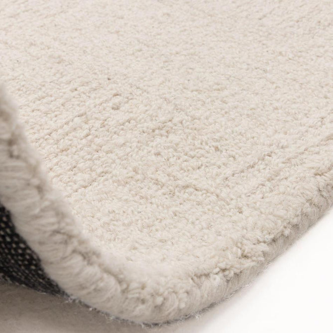 Theodore Modern Plain Subtle Cross-Hatch Hand-Woven Textured Wool Loop Pile White/Sand Rug-Asiatic Carpets-Rug Love - The Most Loved Rug Store