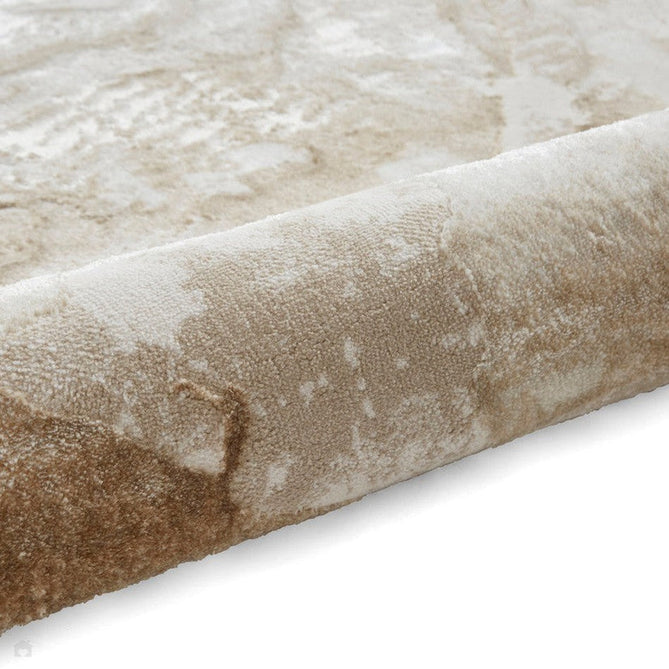 Tidal TL982 Modern Abstract Distressed Metallic Shimmer Soft Smooth Textured Polyester Low Profile Short Pile Beige/Cream/Earth Rug-Think Rugs-Rug Love - The Most Loved Rug Store