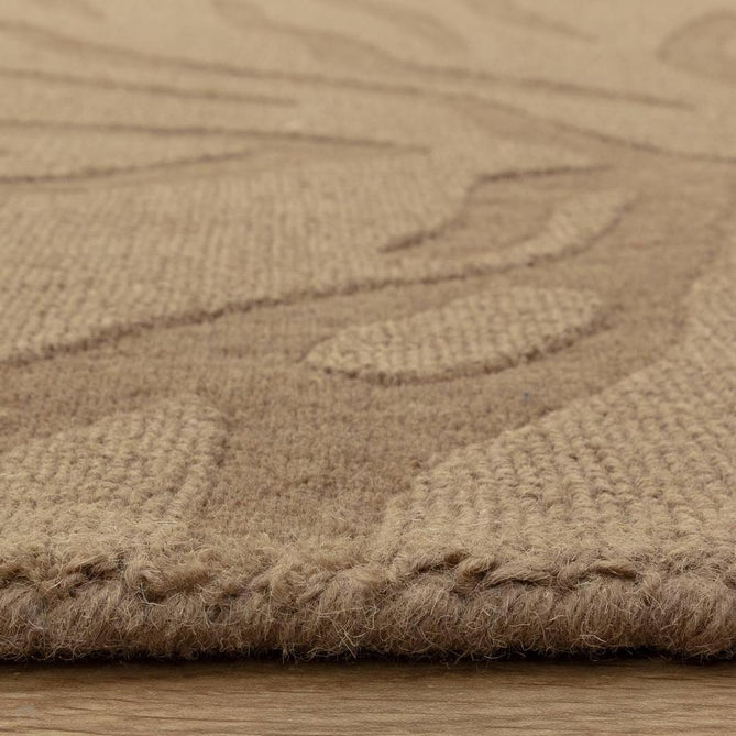 Tigra Modern Animal Inspired Textured Hand-Woven Carved Hi-Lo Ribbed Cut & Loop Wool Mocha Rug-Asiatic Carpets-Rug Love - The Most Loved Rug Store