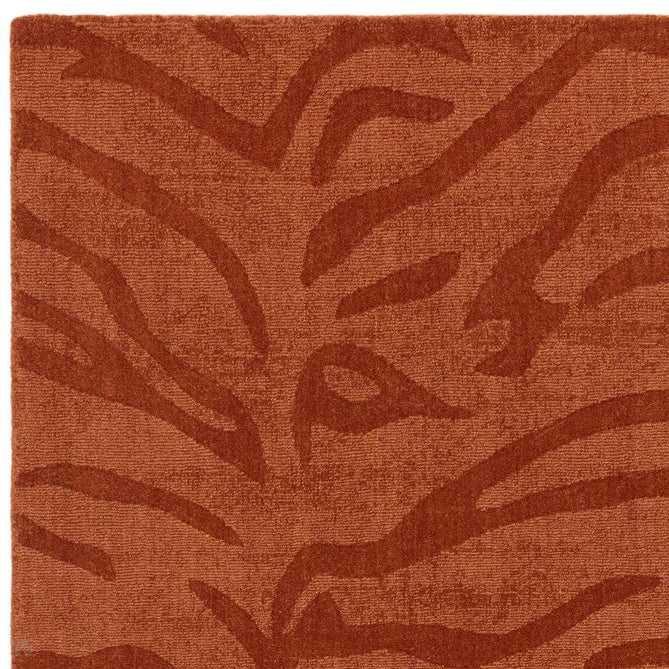 Tigra Modern Animal Inspired Textured Hand-Woven Carved Hi-Lo Ribbed Cut & Loop Wool Spice Rug-Asiatic Carpets-Rug Love - The Most Loved Rug Store