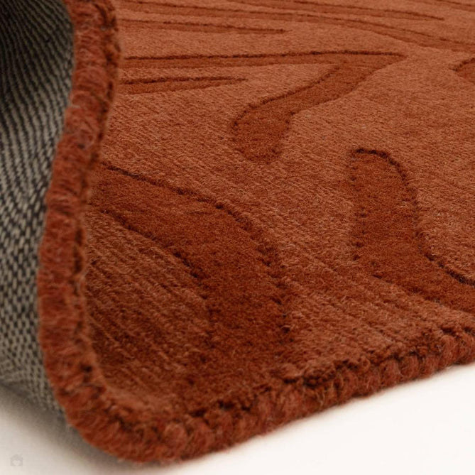 Tigra Modern Animal Inspired Textured Hand-Woven Carved Hi-Lo Ribbed Cut & Loop Wool Spice Rug-Asiatic Carpets-Rug Love - The Most Loved Rug Store