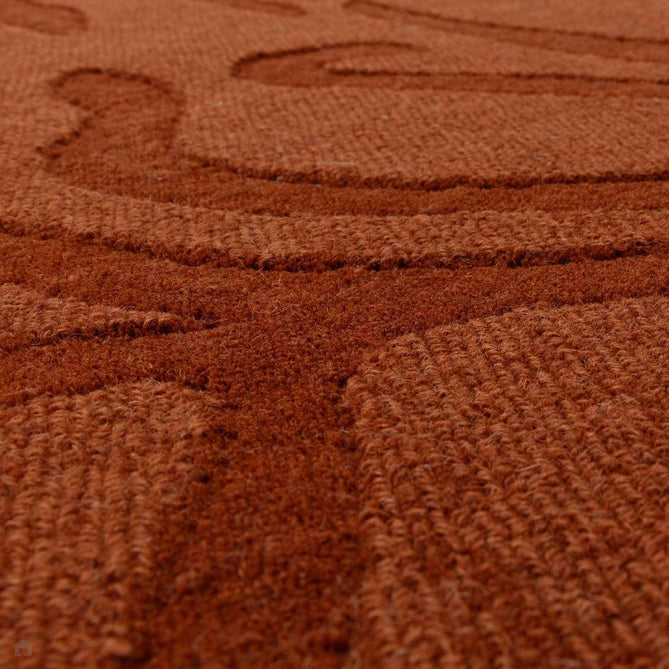 Tigra Modern Animal Inspired Textured Hand-Woven Carved Hi-Lo Ribbed Cut & Loop Wool Spice Rug-Asiatic Carpets-Rug Love - The Most Loved Rug Store