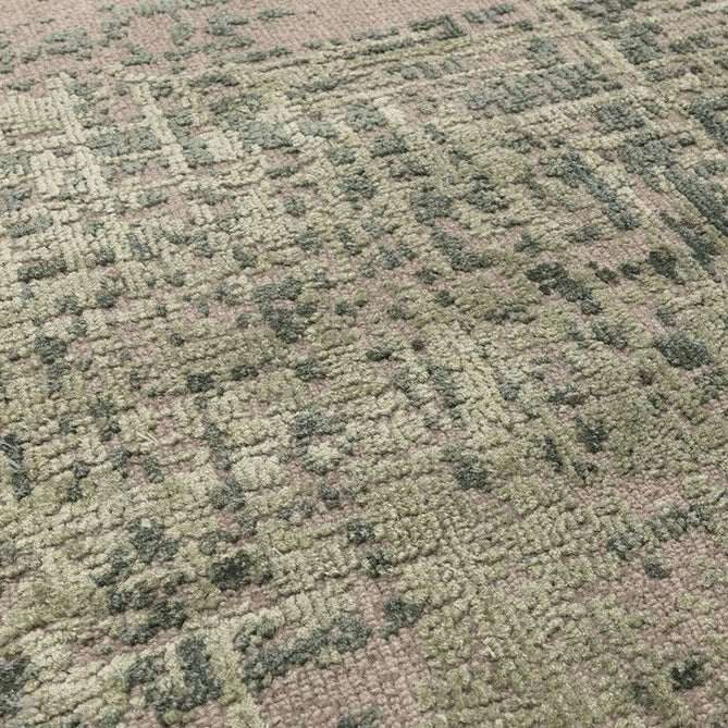 Torino Modern Abstract Distressed Shimmer Tonal Textured Hi-Low Soft Wool Loop & Viscose Flatweave Beige/Forest Green/Light Sage/Moss Green Rug-Asiatic Carpets-Rug Love - The Most Loved Rug Store