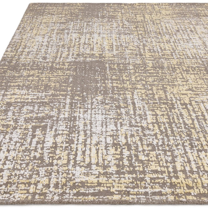 Torino Modern Abstract Distressed Shimmer Tonal Textured Hi-Low Soft Wool Loop & Viscose Flatweave Beige/Gold/Yellow/Taupe Grey Rug-Asiatic Carpets-Rug Love - The Most Loved Rug Store
