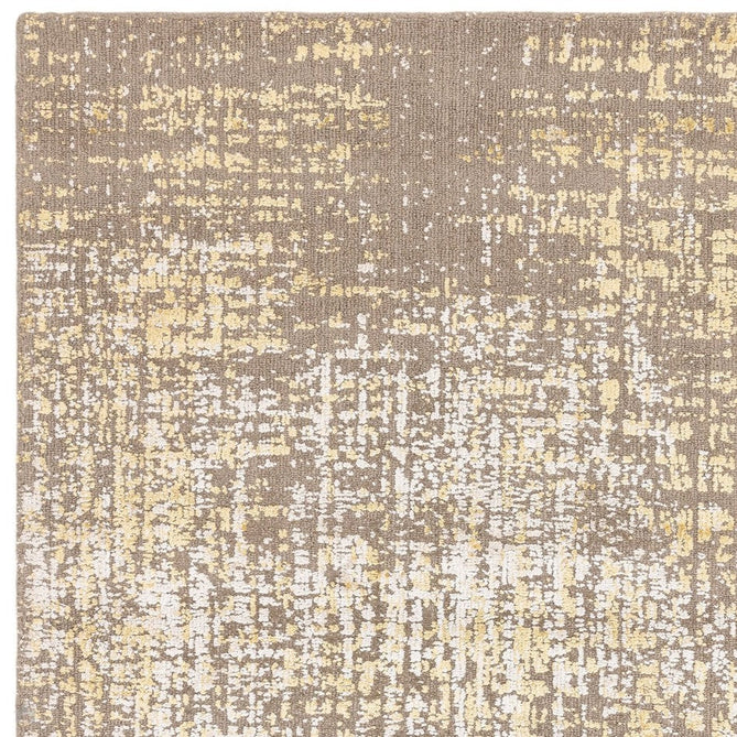 Torino Modern Abstract Distressed Shimmer Tonal Textured Hi-Low Soft Wool Loop & Viscose Flatweave Beige/Gold/Yellow/Taupe Grey Rug-Asiatic Carpets-Rug Love - The Most Loved Rug Store