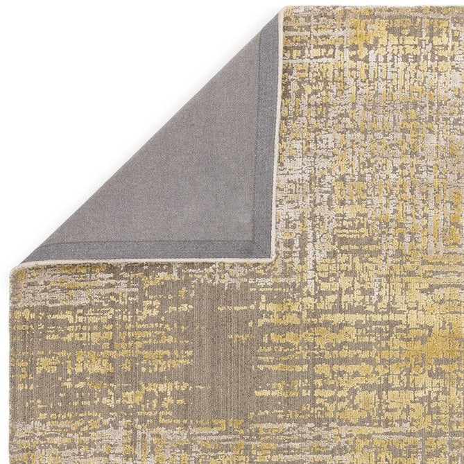 Torino Modern Abstract Distressed Shimmer Tonal Textured Hi-Low Soft Wool Loop & Viscose Flatweave Beige/Gold/Yellow/Taupe Grey Rug-Asiatic Carpets-Rug Love - The Most Loved Rug Store