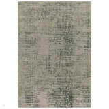 Torino Modern Abstract Distressed Shimmer Tonal Textured Hi-Low Soft Wool Loop & Viscose Flatweave Forest Green Rug