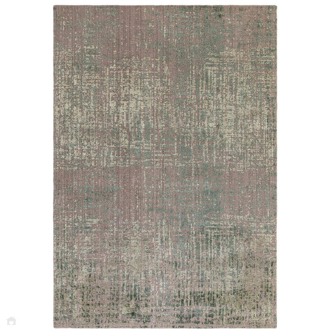 Torino Modern Abstract Distressed Shimmer Tonal Textured Hi-Low Soft Wool Loop & Viscose Flatweave Forest Green/Beige/Light Green Rug-Asiatic Carpets-Rug Love - The Most Loved Rug Store