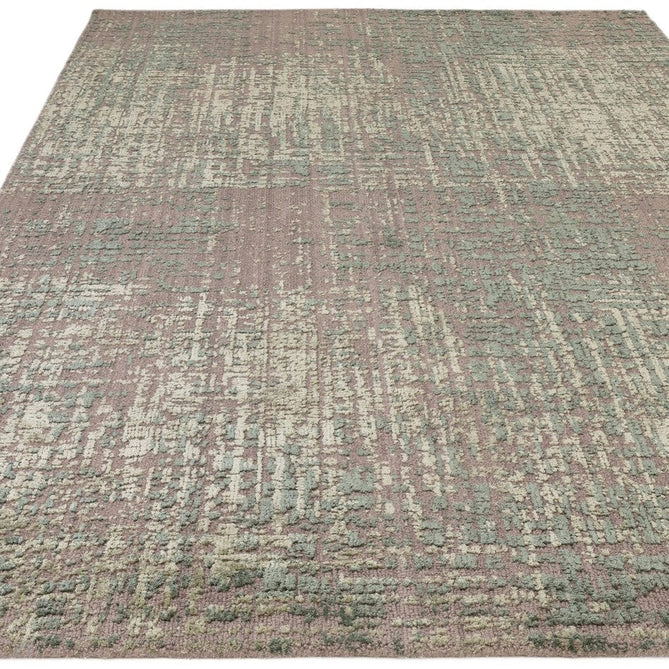 Torino Modern Abstract Distressed Shimmer Tonal Textured Hi-Low Soft Wool Loop & Viscose Flatweave Forest Green/Beige/Light Green Rug-Asiatic Carpets-Rug Love - The Most Loved Rug Store